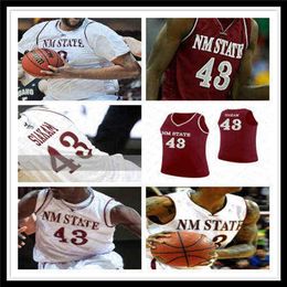 Wskt Wears Custom New Mexico State Aggies College Basketball Jersey Terrell Brown A.J. Harris Ivan Aurrecoechea Eli Chuha Johnny McCants Pascal S