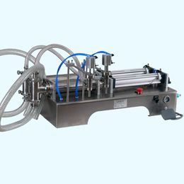 100-1000ml Filling Machine Double Nozzle Liquid Large Rotary Valve Quantitative Filling And Packaging Equipment