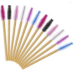 Cepillos de maquillaje 300 piezas de pincel desechable Pincel de pesta￱as Votas de r￭mel aplicador mini pesta￱as mezcla color micro para ojo lanas maquilladoras