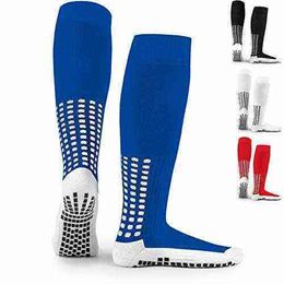 3 pairs Anti Slip Soccer Knee Sock Non Slip Football Basketball Hockey Sports Grip Socks Cotton Thickened Towel Bottom Sweat-absorbing Y1209