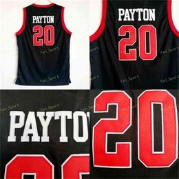 Sj Skyline Gary 20 Payton High School Jersey Men Black For Sport Fans Payton Basketball Jerseys Breathable Uniform Factory Directly Wholesales