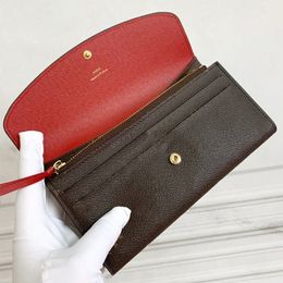 Designer Wallet Luxury Brand Purse Single Zipper Wallets Women HandBags Tote Real Leather Bags Lady Plaid Purses Duffle Luggage by top99 003