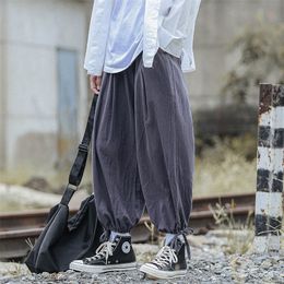 Men's Pants Fashion Men Harem Pants Loose Streetwear Mens Casual Trousers Oversized Man Solid Color Jogging Pants Japanese Style 5XL 220922