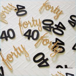 Party Decoration 100 Pieces Of 40Th Birthdayparty Decorations Confetti Personalized 70Th Birthday Drop Delivery 2021 Home Packing2010 Dhn9U