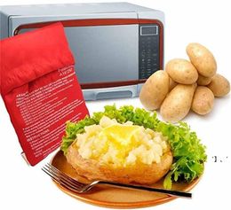 Microwave Potato Cooker Bag Fluffy Bread and Corn Potato Bag Reusable Washable Baked Potato Microwave Baking Bag GCB15674