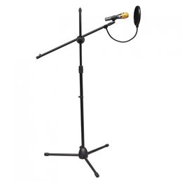 Practical Professional Swing Boom Floor Metal Microphone Holder / Microphone stand Ajustable Stage Tripod