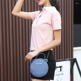 Evening Bags Women Small Round Shoulder Bag Pu Mini Designer Handbags Female Crossbody Purse Clutch Cell Phone Wallet Pouch Ladies 2022