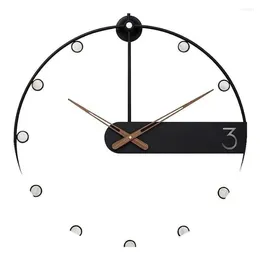 Relógios de parede Relatando relógio romano preto madeira vintage retro sala de estar de estar doméstica moda de luxo com ornamentos de luxo