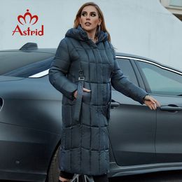 Women s Plus Size Outerwear Coats Astrid Winter coat women long warm parka Plaid fashion thick Jacket hooded size female clothing 9546 220922