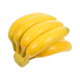 Party Decoration Banana Fruit Toys Fake Artificial Prop Educational Set Play Pretend Kitchen Vegetable Models Realistic Decor Bananas Faux