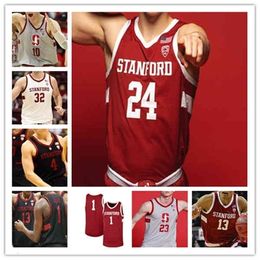 Wskt Custom College Basketball Stanford Jerseys Harrison Ingram Jaiden Delaire Maxime Raynaud Spencer Jones Michael O'Connell Noah Taitz Isael