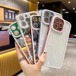 Angel eye glitter lens membrane Phone cases iPhone 13 14 Pro Max 11 12 Mini XS XR XSMAX 7 8 PLUS Creative silicone Picture frame airbag fall protection case