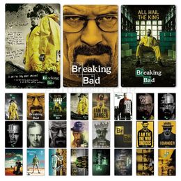 Classic Movie Breaking Bad Film Metal Painting Poster Tin Sign Plaque Metal Vintage Wall Plate Bar Club Living Room Cinema shop Retro Home Decor Size 30X20CM
