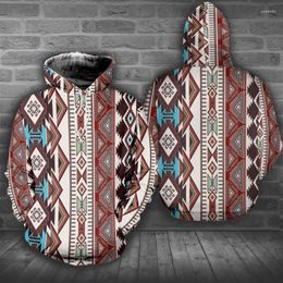 tribal print hoodies NZ - Men's Hoodies Men's & Sweatshirts Tribal Aztec Custom Design Print Hoodie Men 2022 Winter Autumn Harajuku Sweatshirt Pullover Long