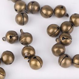 Party Supplies 100pcs Jingle Bells Retro Metal Copper Christmas Tree Decoration Ornament Craft Wedding DIY Handmade Campanula Loose Beads