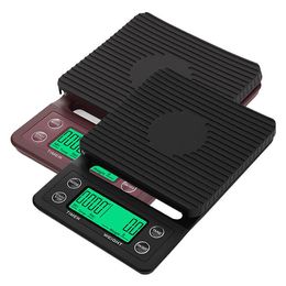 Coffee Scale Digital Kitchen Espresso Scale with Timer Measuring Ounce Gram Household Home Food Cake Baking Cooking Weighing Scales RRB15652