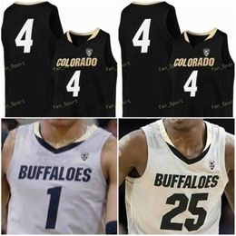 Sj NCAA College Colorado Buffaloes Basketball Jersey 0 Shane Gatling 1 Tyler Bey 2 Daylen Kountz 5 D'Shawn Schwartz 10 Alexander Strating