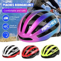 Cycling Helmets PEACHES Bicycle Helmet Breathable Road Cycling Unisex Lightweight Helmet Sunglasses MTB Bike Sport Cap Safety Hat Bike Equipment T220921