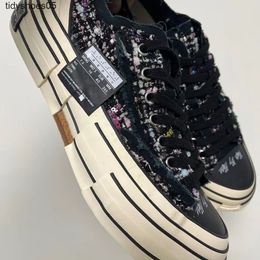 XVESS/nave XVESEL Jianhao Wu Black Valentine's Days Top Top Inside Shoe di tela per mendicante vulcanizzata ad alto contenuto di uomini e donne XUVC