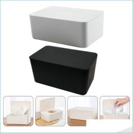 Tissue Boxes Napkins 2Pcs Wet With Lid Sealed Wipes Drop Delivery 2021 Home Garden Kitchen Dining Bar Table Decoration Acces Bdebag Dhjz0