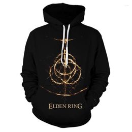 Men's Hoodies 2022 Autumn Men Sweatshirt Women Eldon Ring Outwear Handsome Hooded Male Anime 3D Hoody Hio Hop Clothes Boys Gir