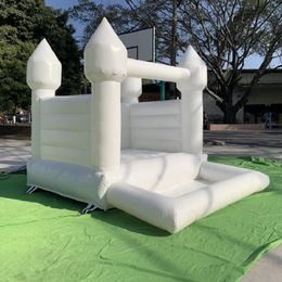 Party Activities Commercial PVC Jumping Bed Small White Inflatable Wedding Bounce Castle Slide Ball Pits For kids Outdoor