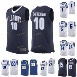 Sj NCAA College Villanova Wildcats Basketball Jersey 30 Daniel Akin 35 Matt Kennedy 4 Chris Arcidiacono 4 Eric Paschall Custom Stitched