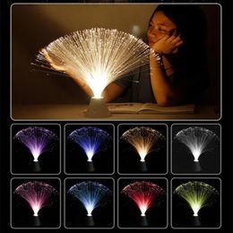 Novelty Lighting USB Luminous Creative Fantasy Sky Net Red Fibre Optic Light Starry Night Bedroom Led Girl Decorative Table Lamp