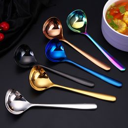 Soup Spoons Stainless Steel Sauce Spoon Home Restaurant Kitchen Drinkware Tool