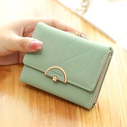 Wallets Fashion Women Multi-Function High Quality Small Wallet Purse Short Design Three Fold Coin