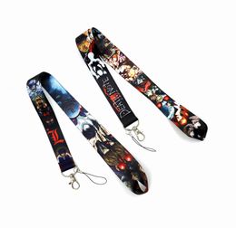 Cell Phone Straps & Charms Japanese Anime designers Death Note Lanyard For Keychain ID Card Cover Pass student Badge Holder Key Ring Neck Accessories