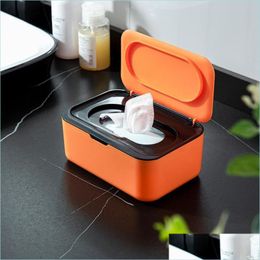 Tissue Boxes Napkins Non-Slip Smooth Edge Wet Holder Container For Desktop Drop Delivery 2021 Home Garden Kitchen Dining Yydhhome Dhsou