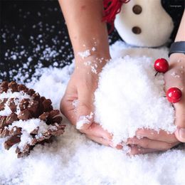 Christmas Decorations 1Bag DIY Artificial Snow Powder Fake Snowflakes 2022 Plastic Winter Decoration