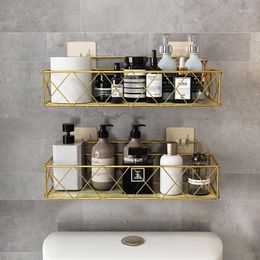 Bath Accessory Set Toilet Shelf Storage Rack Above The Cabinet Vanity Sink Bathroom Wall-mounted