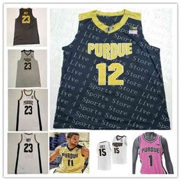 Wskt Custom College Purdue Boilermaker Basketball Jersey Jaden Ivey Zach Edey Trevion Williams Sasha Stefanovic Mason Gillis Caleb Furst Brandon