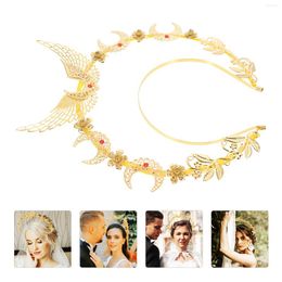 Bandanas Headpieceheadband Goddess Gothic Hair Gold Wedding Spikedmary Accessories Flower Bands Party Hornelegant Moon Costume Silver Sun