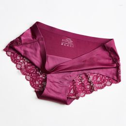 breathable seamless panties UK - Women's Panties Women's Lace Seamless Sexy Briefs Soft Comfortable Breathable Underwear Fashion Mid-Waist Plus Size 3XL