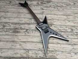 Dimebag Darrell stealth svart metallisk silverelektrisk gitarr