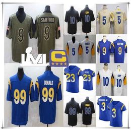 Wskt Matthew Stafford 10 Cooper Kupp Football Jersey 99 Aaron Donald 3 Odell Beckham Jr. 40 Von Miller 5 Jalen Ramsey 23 Cam Akers Van Jefferson