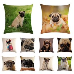 Pillow Sharpie Dog Case Cotton Linen Car Throw Cover Home Decor Household Family Accessories Drop TX125