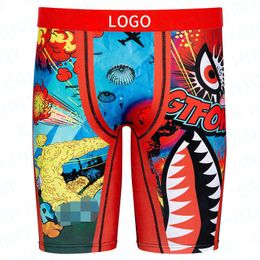 Summer New Trendy Men Boy XXL Plus Size Desinger Vendor Underwear Man Shorts Pants Boxers Sport Cartoon Printing Boxers Briefs S-XXL 875