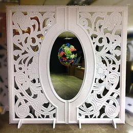 Party Decoration White PVC Hallow Wedding Backdrop For Birthday Ideas