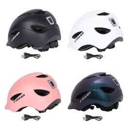 Cycling Helmets Bike Helmet with Taillight Rechargeable MTB Road Bicycle Cycling Scooter Ultralight Helmet Safety Riding Equipment Men Women T220921