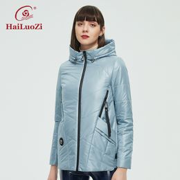 Women s Plus Size Outerwear Coats HaiLuoZi Autumn Coat Women Windproof Slim Parka Cotton Fashion Casual Jackets High Quality Clothes 56 220922