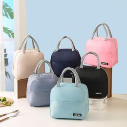 Storage Bags Bento Bag Portable Lunch Thermal Insulation For Women Kid School Food Container Cooler With Zipper Tote