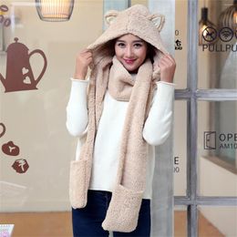 Berets Big And Tall Winter Hats For Men Protectors Women Hat Cute H Thick Scarf Ear Gloves Set Warm Christmas Storey