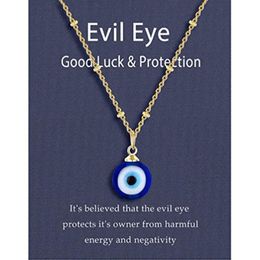Fashion Necklaces Devil'S Blue Eyes Ball Chain Pendant Necklace For Women Gift Pendant