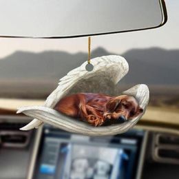 Interior Decorations Auto Accessories Hung Ornament Sleeping Angel Model Acrylic Showcase Car Hanging Pendant Dogs Home D0R2