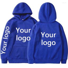 Men's Hoodies Customised Men Sweatshirt Pullovers Men's Custom Hoodie Personalised Logo Top Unisex Sweetshirts S-3XL