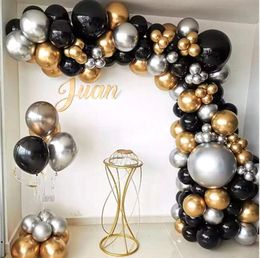 Party 10inch 2.2g latex metallic chrome balloons birthday halloween decor helium air balloons wedding Background arch decoration Event supplies balloon